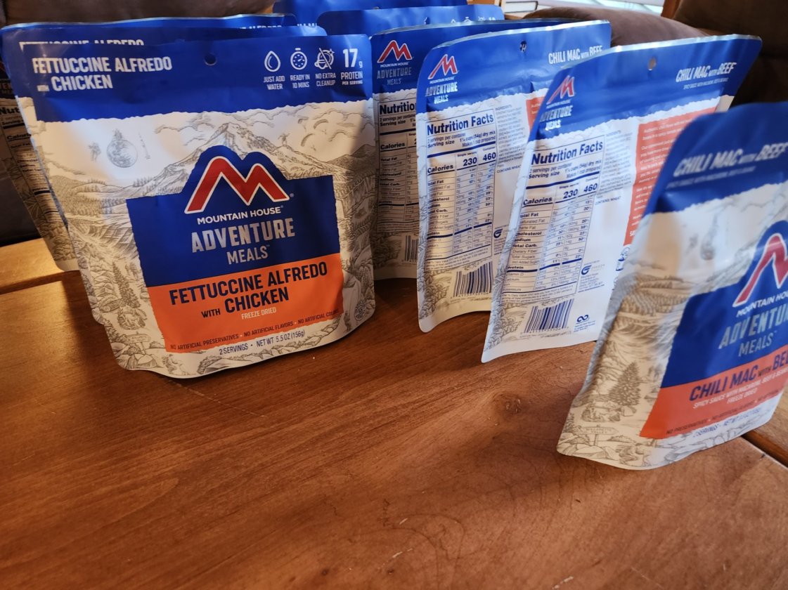 Mountain House Adventure Meals for backpacking