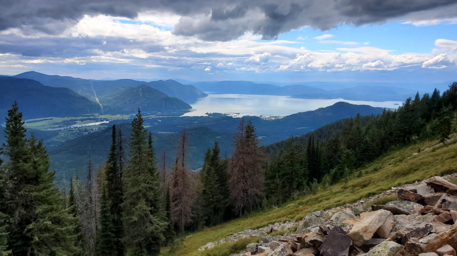 First glimpse of Lake Pend Oreille